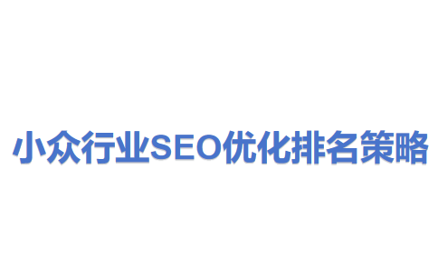小众行业SEO优化排名策略.png